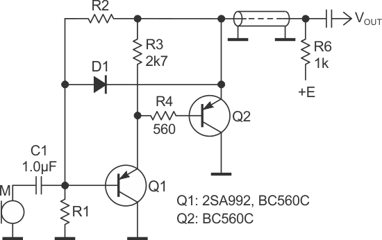 The modified circuit to get a gain of about 1.