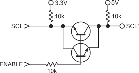 Two-transistor circuit replaces IC
