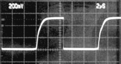 The 5 V side (a) and the 3.3 V side (b) drive operation with the circuit.