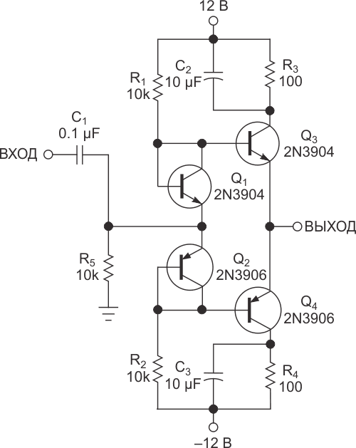 Резисторы R3 и R4 ограничивают выходной ток.