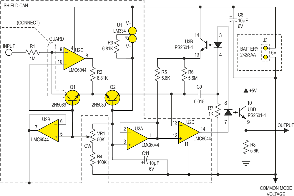 FemtoAmp has eight decades of gain range.