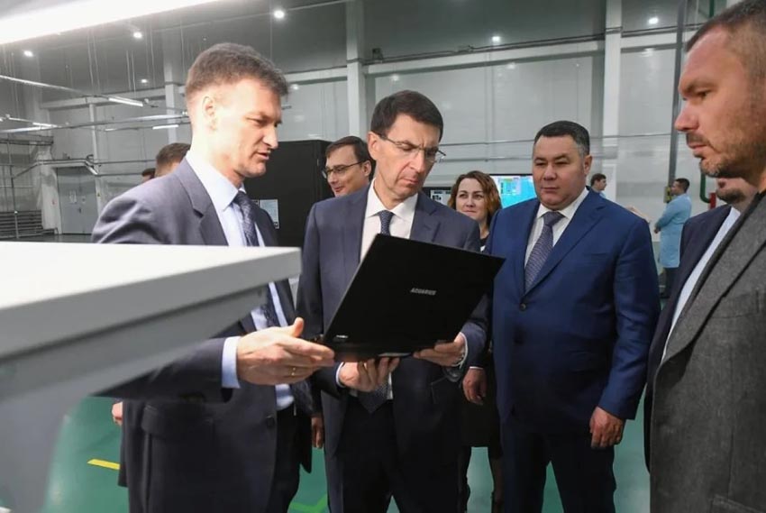 Губернатор Тверской области и полпред президента РФ посетили производственно-логистический комплекс «Аквариус» в Твери