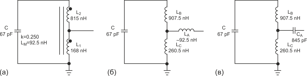 Резонансный контур традиционного генератора Хартли состоит из катушки индуктивности с отводом и конденсатора