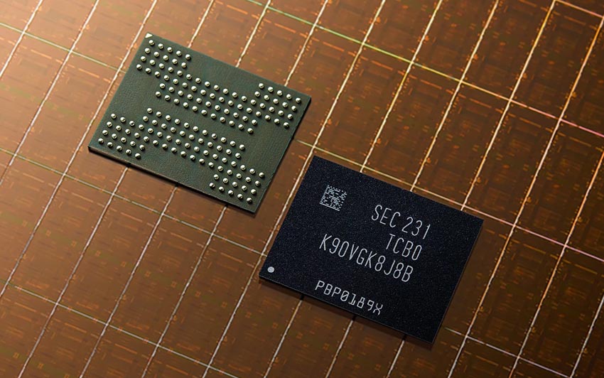 Samsung Electronics Begins Mass Production of 8th-Gen Vertical NAND