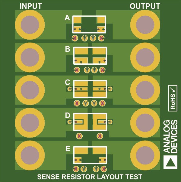Test PCB layout.
