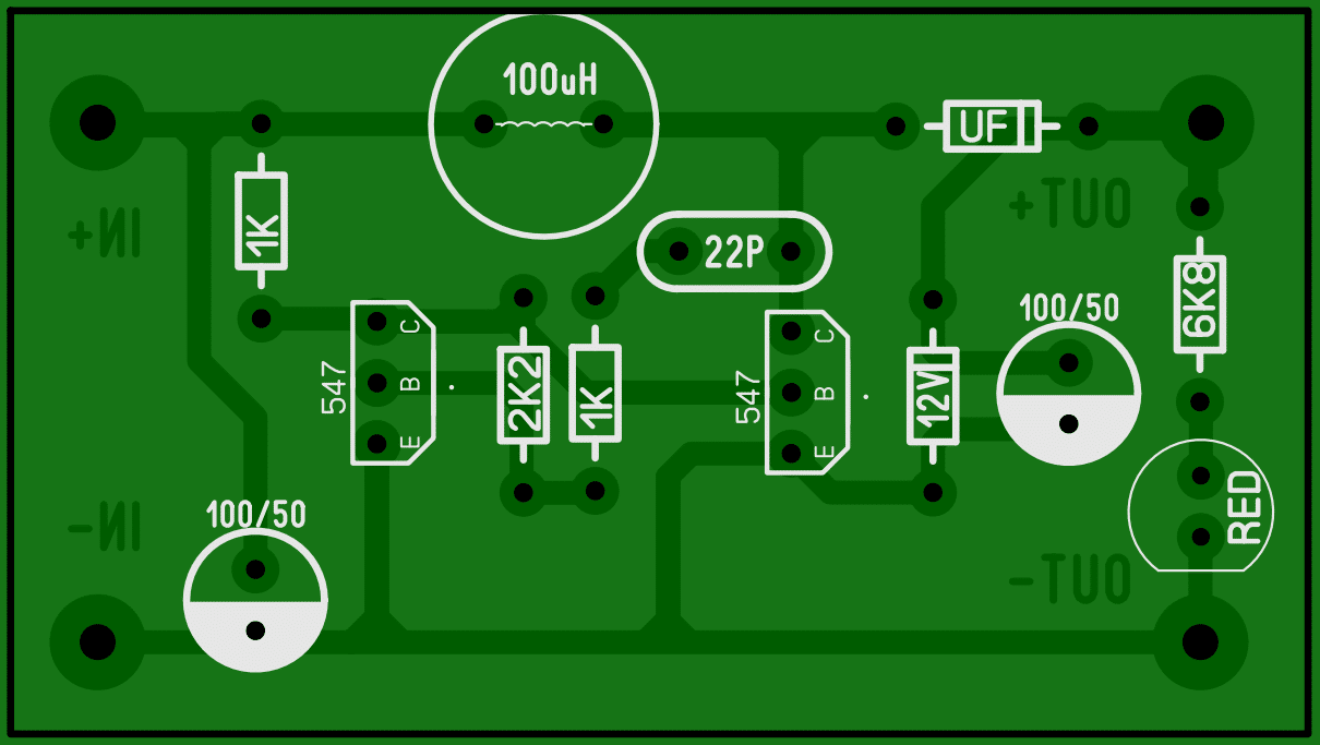 DC/DC converter using transistors