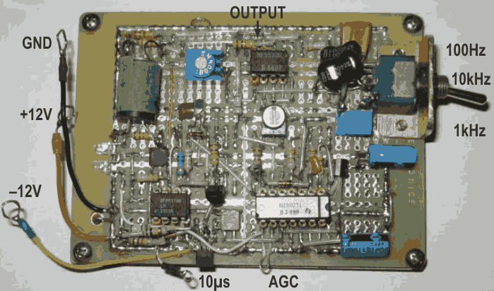 Photograph of Tom's prototype oscillator.