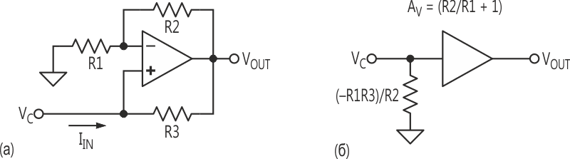 В схеме на Рисунке 1 правая часть (а) может быть упрощена до эквивалентной схемы (б).