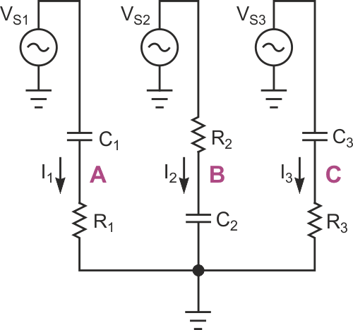 This conceptual circuit can detect both phase sequences.