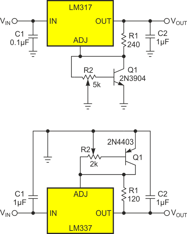 Failsafe circuit with the pot wiper grounded.