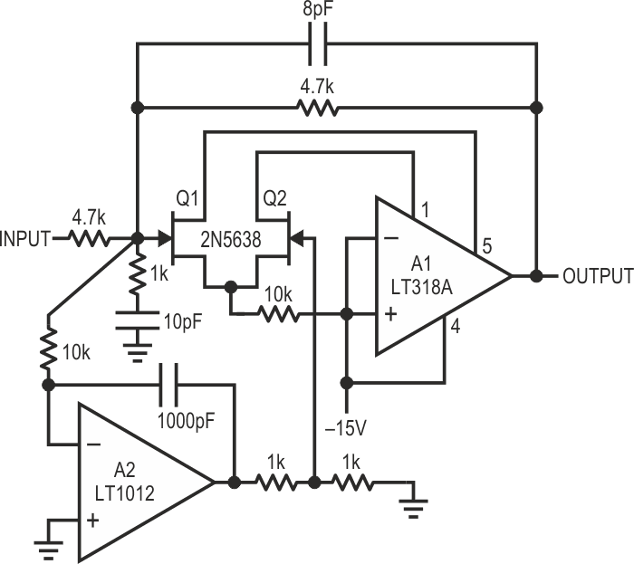 Jim Williams' take on the design idea circa 1986. Here Jim extended the idea to include low drift as well using the Goldberg topology.