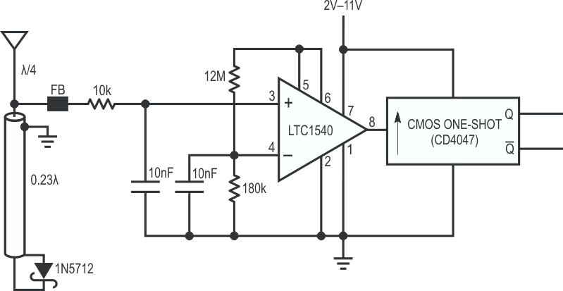 Nanopower field detector.