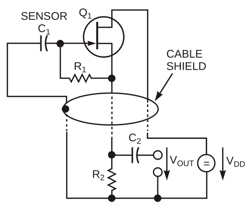 The JFET in this circuit effectively multiplies the value of R1.