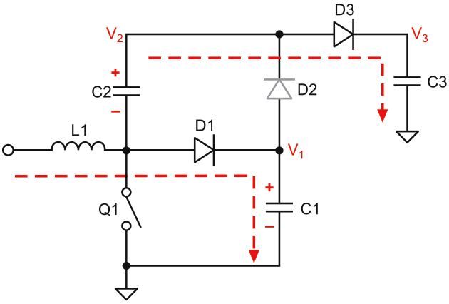Functional diagram for simplified charge pump.