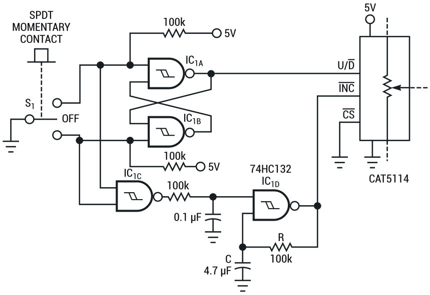 This circuit uses fewer and cheaper components than the circuit in Figure 1.