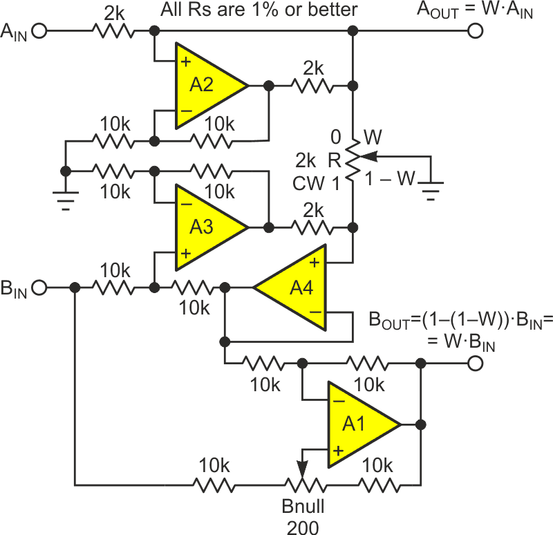 Simultaneously control gain on two independent