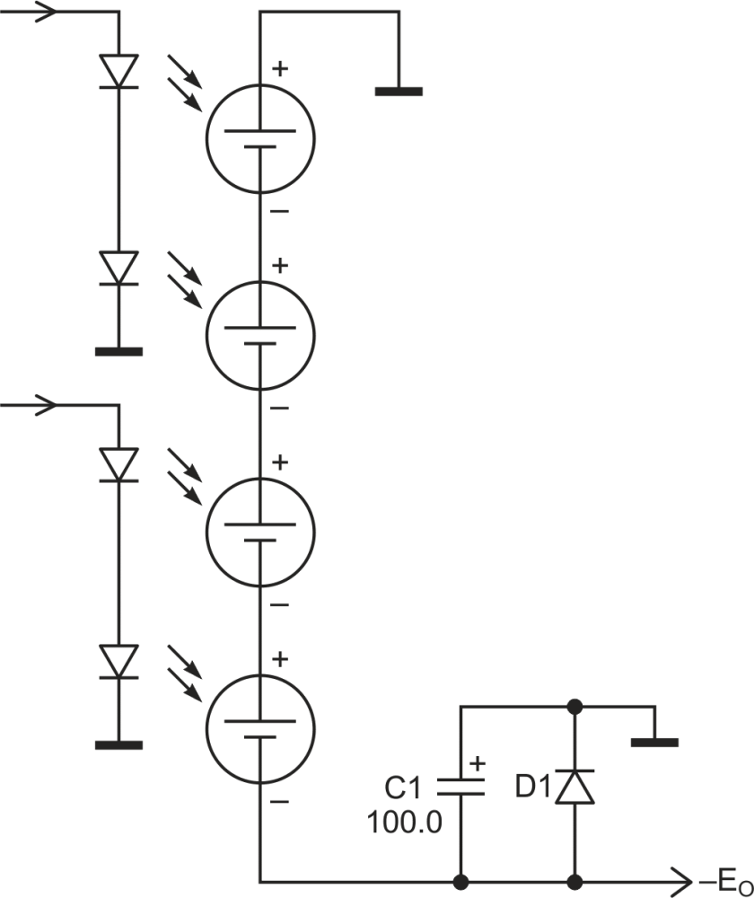 Photocell makes true-zero output op-amp