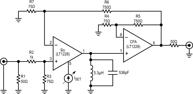 Bandpass filter has adjustable