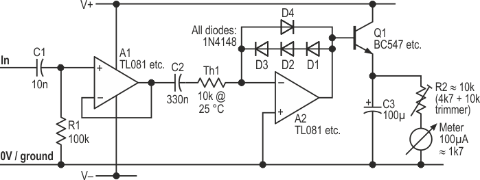 This upgraded circuit has a faster response and much better temperature stability.
