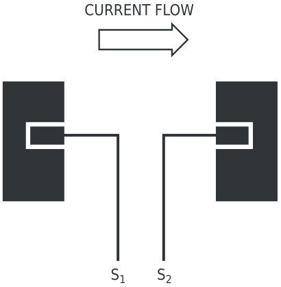 Modified pads provide isolated Kelvin connections that eliminate errors introduced by voltage drops across soldered connections carrying high current.