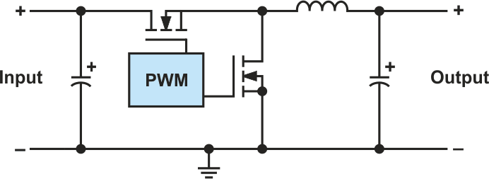 A buck converter.