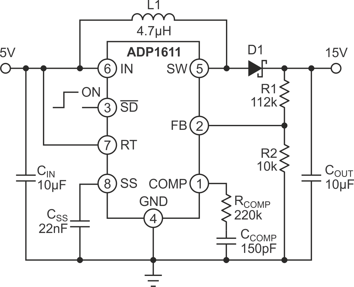 Expanding output range step-up converter