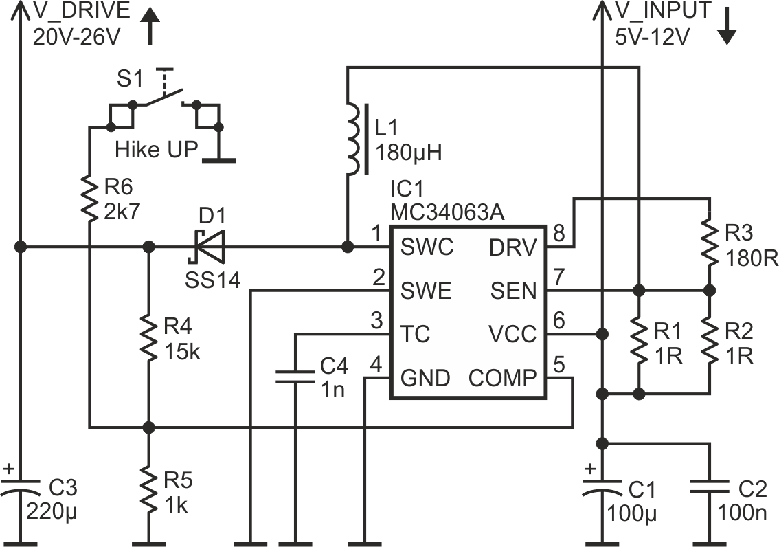 The power supply circuit.