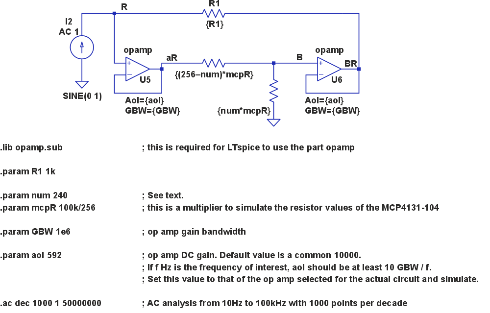 LTspice can be used to determine op-amp requirements for an AC signal application.