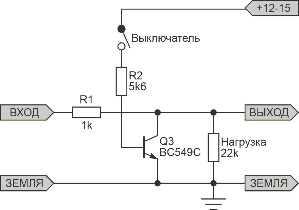 Базовая испытательная схема.