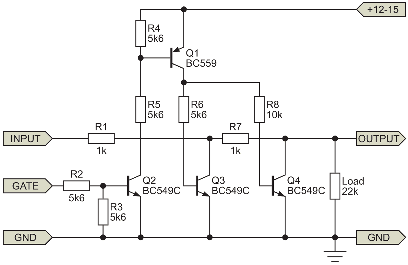 Dual transistor AC voltage clamp.