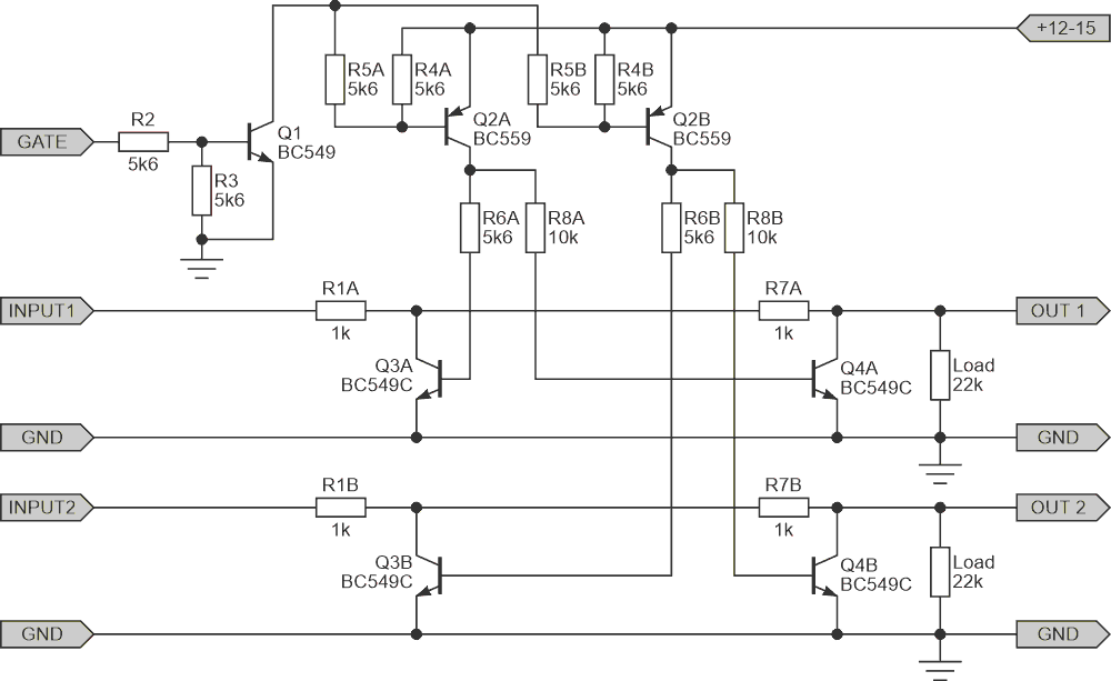 Complete 2-channel AC voltage clamp.