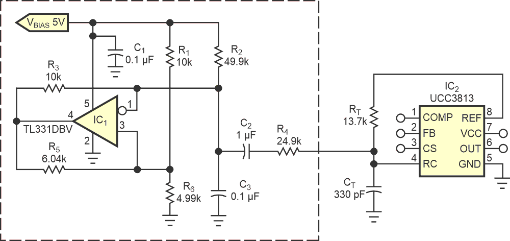 Reduce EMI by sweeping power supply