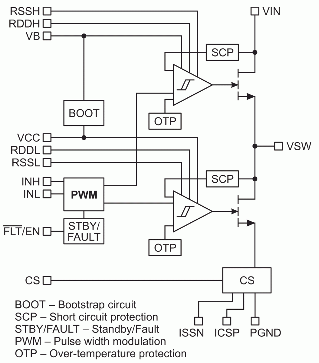 The NV6257 simplified schematic