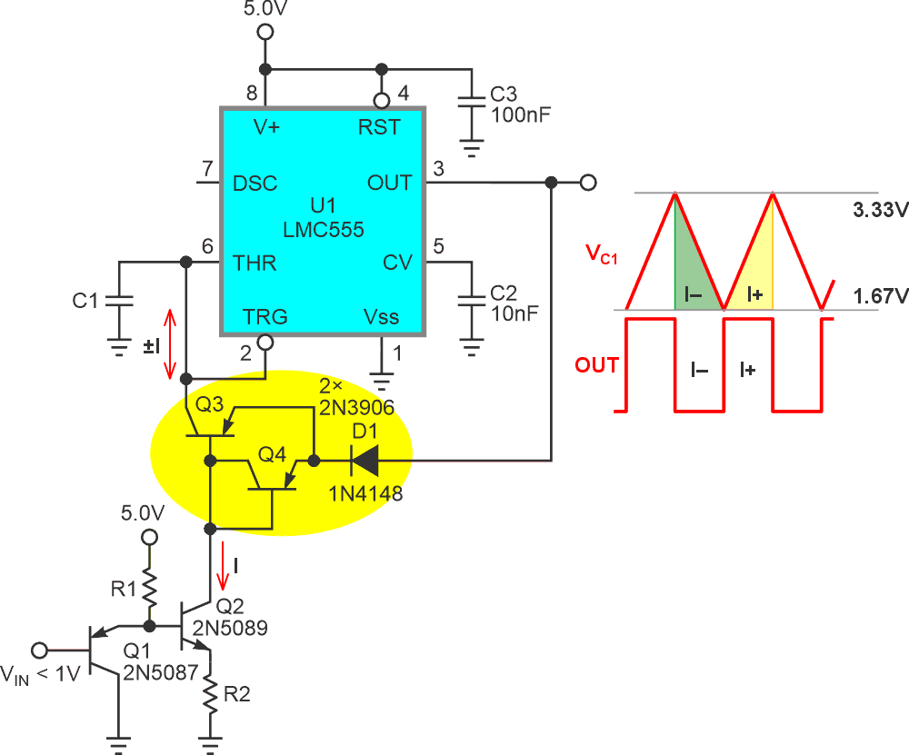 two-way mirror current mirror that is