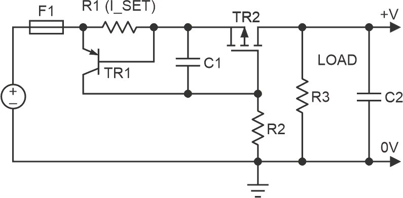 Here is how a typical discrete hot swap topology looks like.