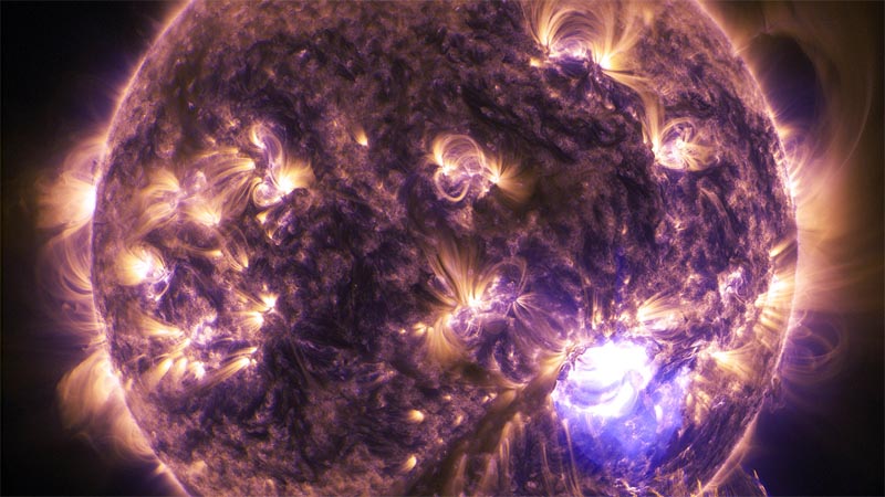 Solar storms and their potential to create electronic chaos