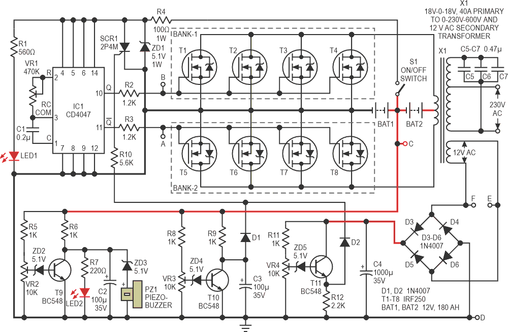 Designing kW sine wave inverter circuit