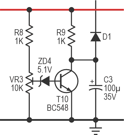 Low-battery cut-off circuit.
