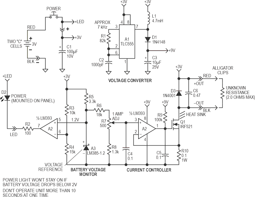 1 amp current injector circuit