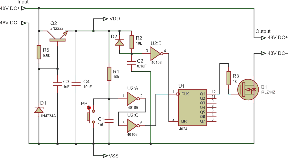 Flip ON Flop OFF 48-VDC systems