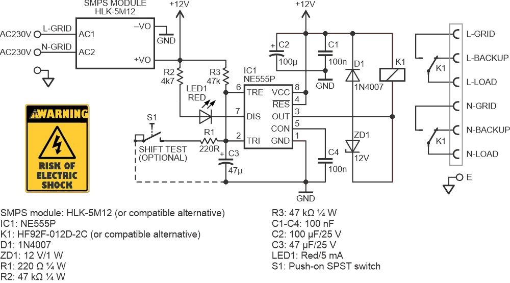 Build automatic transfer switch ATS simple