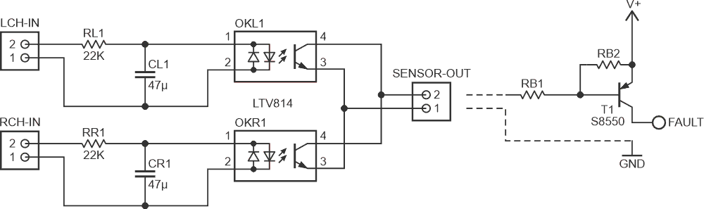The analog front-end is designed to detect audio offset and safeguard loudspeakers.