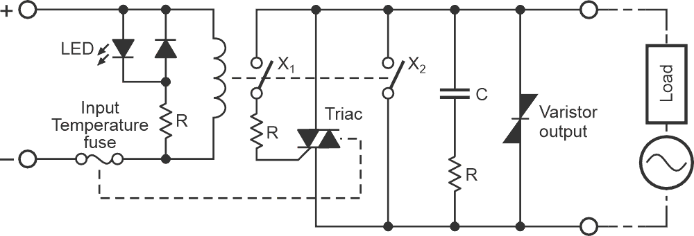 The layout of the G9H hybrid power relay reveals the clever trick employed in its internal design.