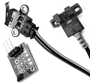 Magnetic, mechanical, and optical homing sensors are available in standard configurations.