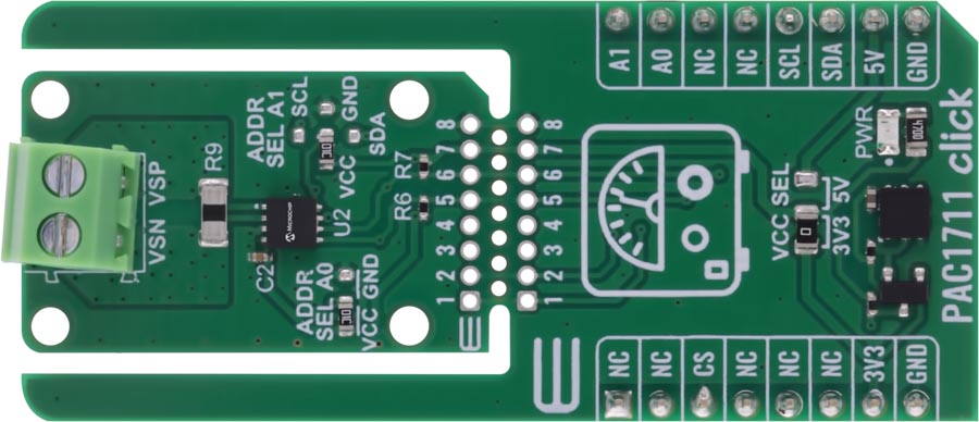 The PAC1711 evaluation board