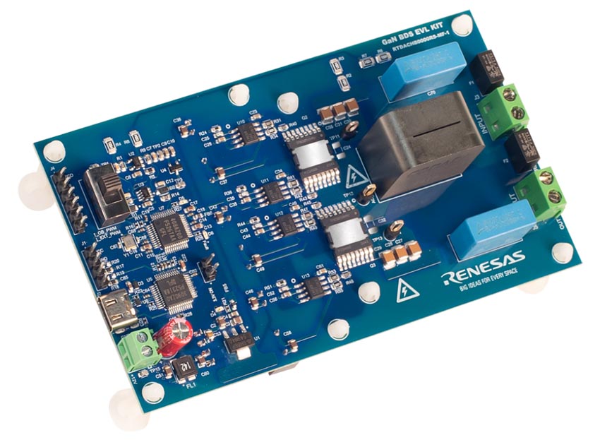 GaN bidirectional switch half-bridge evaluation kit RTDACHB0000RS-MF-1-KIT