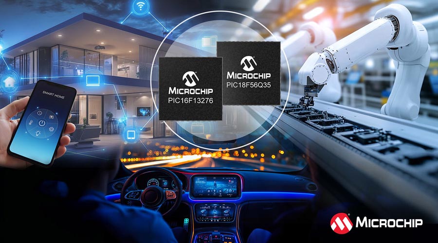 Microchip - PIC16F13276, PIC18-Q35
