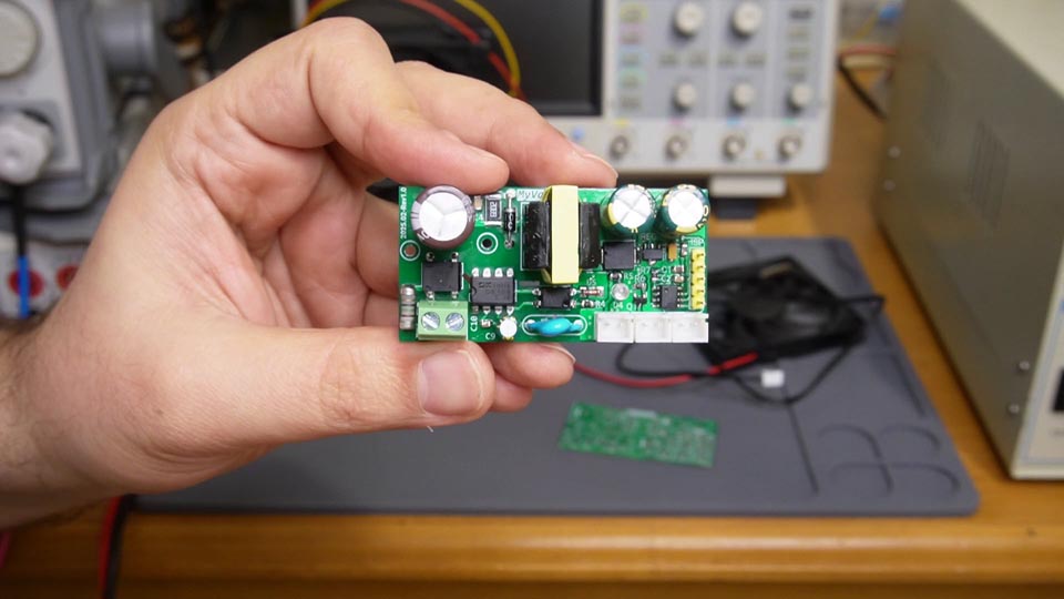 Assembled PCB.