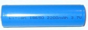 2.2 amp-hour lithium-ion battery.