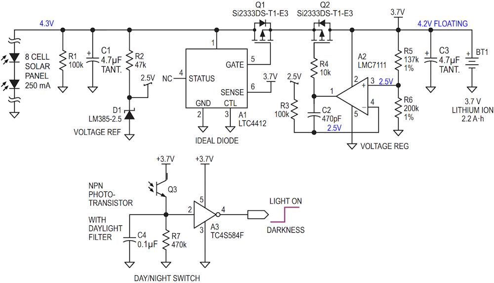 Schematic diagram of the charger. Version 2.